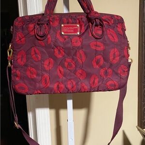 Marc Jacobs Stylish Red Lip Print Women's Laptop/Work Bag